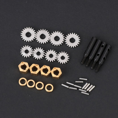 FEDCO Steel Gear With Portal Stub Axle 21T/17T Gear H7*6.2MM Hex For HobbyPlus Furitek CR18P EVO Upgrade Parts