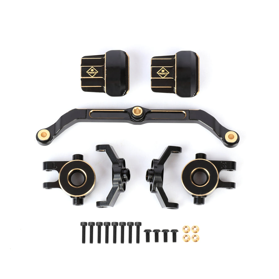 FEDCO Brass TRX4M Steering Upgrades Diff Cover&Links&Steering Knuckles