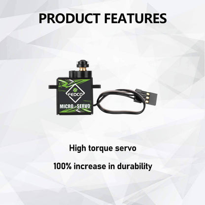 FEDCO FCX24 Servo Upgrade For FMS FCX18 FCX24 Upgrades 1/24 1/18 RC Crawler