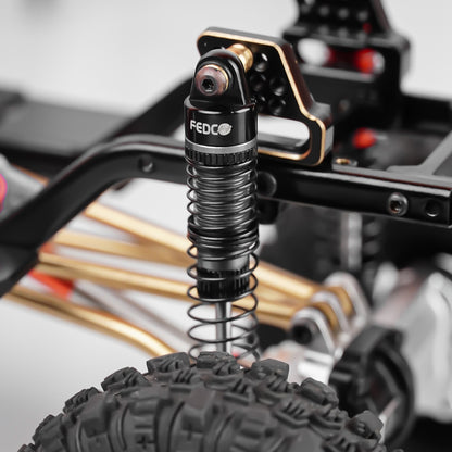 FEDCO DSS18 Shocks 51MM Oil-Filled Dual Spring Shock Absorber CNC Long Threaded Oil Damper With Spring For TRX4M Upgrades 1/18 RC Crawler