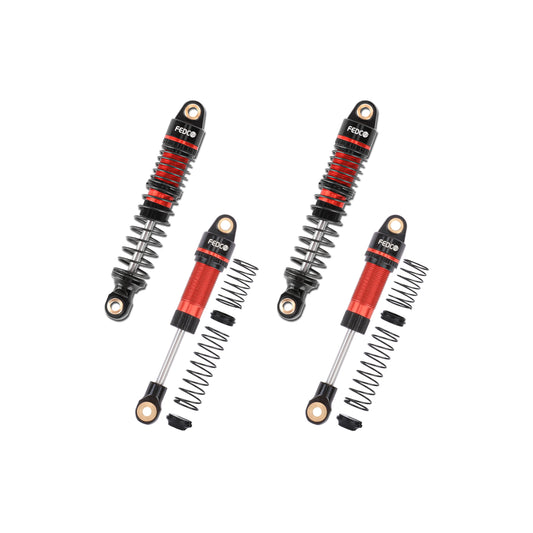 FEDCO DSS18 59MM Shocks Oil-Filled Dual Spring Shock Absorber CNC Long Threaded Oil Damper For TRX4M Upgrades 1/18 RC Crawler