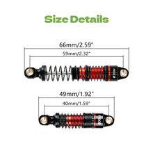 FEDCO DSS18 TRX4M Shocks 59MM Dual Spring Oil-Filled Shock Absorber