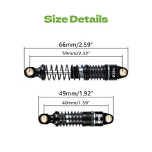 FEDCO DSS18 TRX4M Shocks 59MM Dual Spring Oil-Filled Shock Absorber