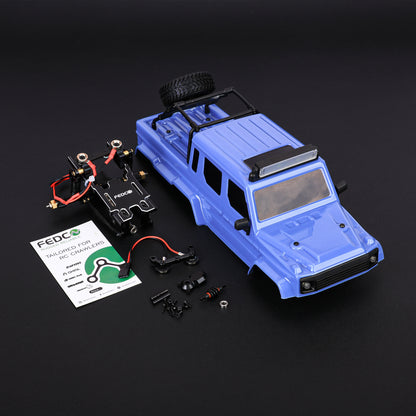 FEDCO SCX24 Half Truck Hard Body Shell 6×6 Kit for Axial SCX24 Upgrades 1/24 RC Crawler