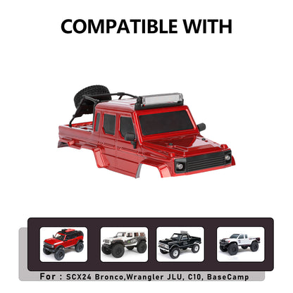 FEDCO SCX24 Half Truck Hard Body Shell 6×6 Kit for Axial SCX24 Upgrades 1/24 RC Crawler