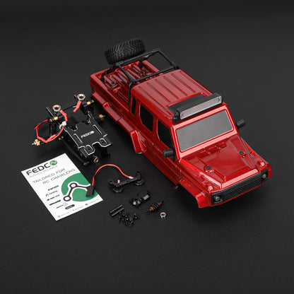 FEDCO SCX24 Half Truck Hard Body Shell 6×6 Kit for Axial SCX24 Upgrades 1/24 RC Crawler