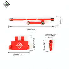 FEDCO SCX24 Servo Mount Adjustable Steering Link and 15T Servo Arm Horn Set
