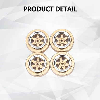 FEDCO SCX30 Wheels Brass Wheel Rims For SCX30 Upgrades 1/30 RC Crawler