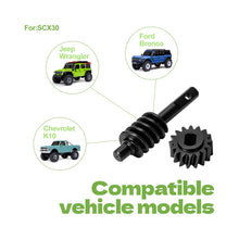 FEDCO SCX30 Axle Gear Steel Worm Gears for Axial SCX30 Upgrades