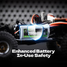 FEDCO SCX30 Battery 7.4V 200mAh 2S Lipo Battery Rechargeable RC Battery