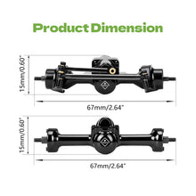 FEDCO SCX30 Axles Metal Axles with Steel Gears for SCX30 Upgrade Parts