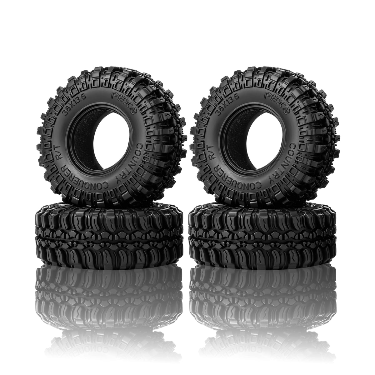 FEDCO SCX30 Tires High Grip Rubber 0.7'' Wheel Tires for SCX30 Upgrades