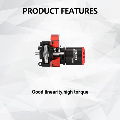 SCX24 Motor and Transmission with Hobbywing QUICRUN Outer-1621SL 3500KV Brushless Motor Upgrade for Axial SCX24 Upgrades 1/24 RC Crawler