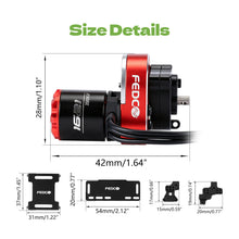 FEDCO SCX24 Brushless Motor and ESC Combo Hobbywing Outer-1621SL Motor