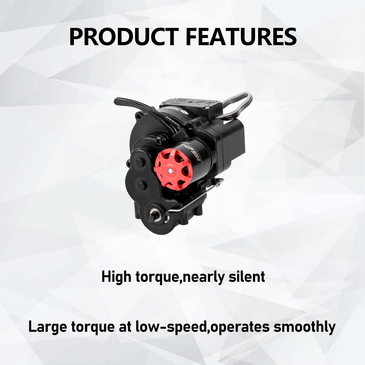 SCX24 Motor Upgrade 2-Speed Transmission with 3500KV Brushless Motor and ESC Combo with Transmission Mount,Side Plate,Shock Mount,Receiver Tray for SCX24 Upgrades 1/24 RC Crawler,RTR Version