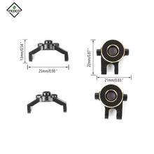 FEDCO Brass Steering Knuckles With Caster Blocks C - Hubs Set For TRX4M Upgrade Parts 1/18 RC Crawler - FEDCO