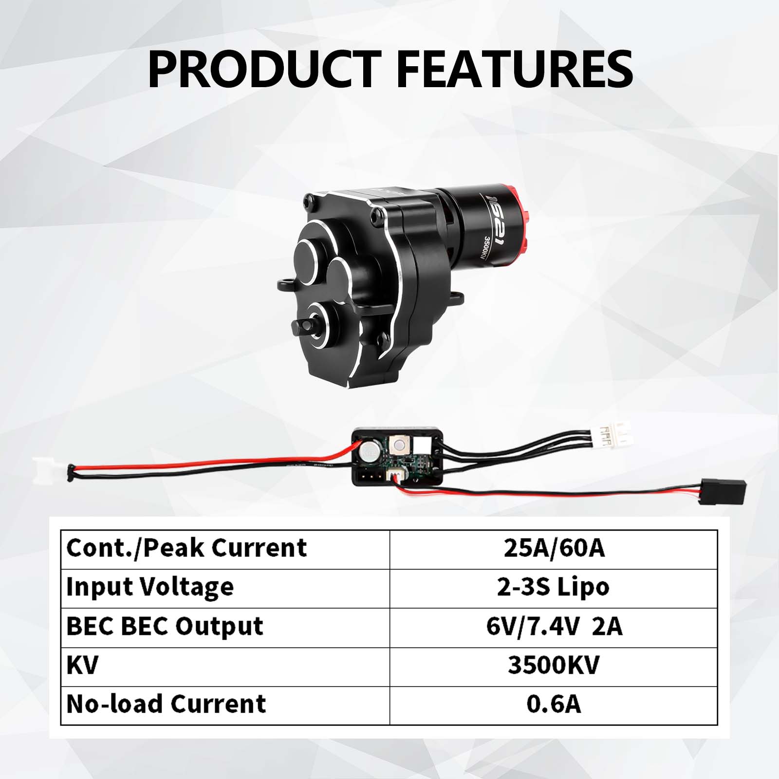 HOBBYWING Quicrun MINI24 Combo Esterno 1621SL 3500KV HOBBYWING Quicrun MINI24 Combo Esterno 1621SL 3500KV
