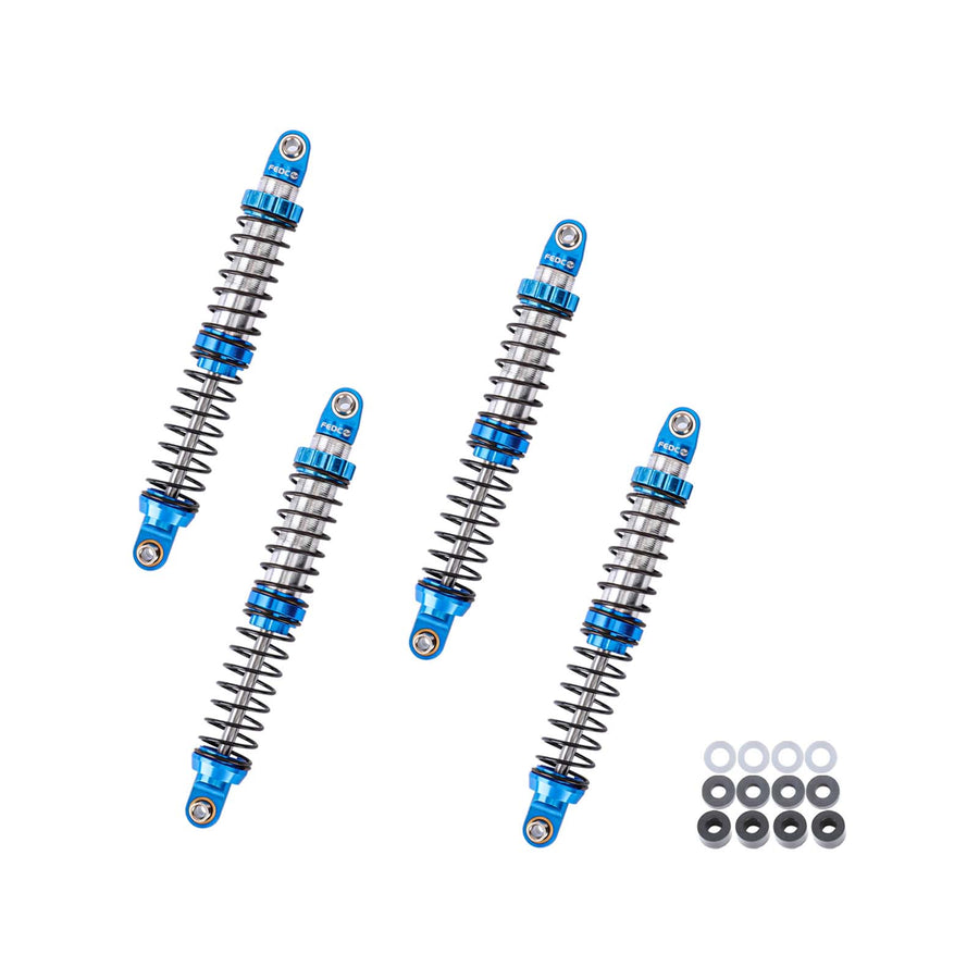 FEDCO FCX10 Oil - Filled Shocks 112mm Shock Absorber, CNC Aluminum Threaded Oil Damper With Dual - Stage Spring For FMS FCX10 LC80 K5 Upgrades - FEDCO