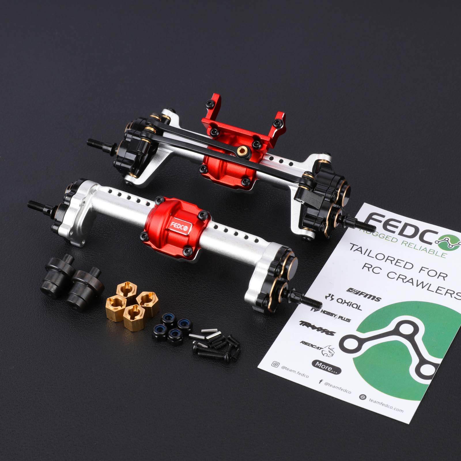 FEDCO FCX24 Portal Axles for FMS FCX24 Upgrade Parts 1/24 RC Crawler - FEDCO