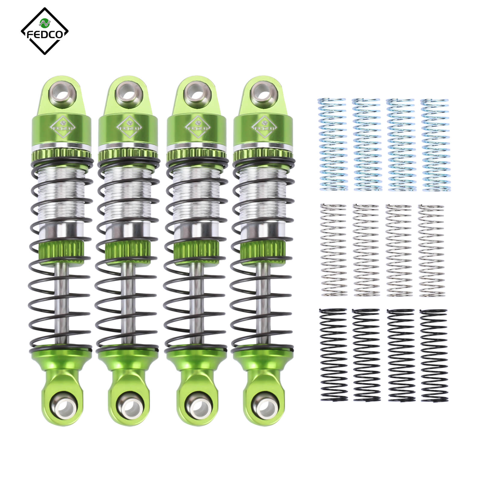 FEDCO HobbyPlus CR18P 59MM Shocks With Spring For HobbyPlus CR18P EVO PRO Furitek Upgrade Parts 1/18 RC Crawler - FEDCO