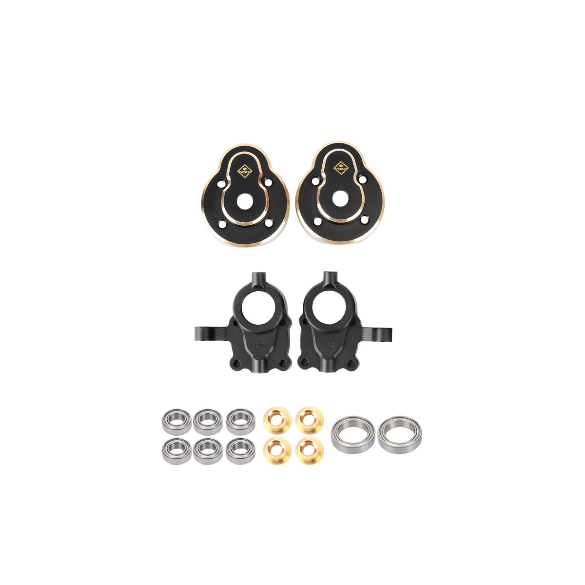 FEDCO Hobbyplus CR18P Arktos 6×6 Steering Knuckles With Counterweight For HobbyPlus Arktos 6x6 CR18P Upgrades 1/18 RC Crawler - FEDCO