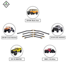 FEDCO Hobbyplus CR18P Links High Clearance Link Steel Linkage Set For HobbyPlus CR18P Upgrade Parts 1/18 RC Crawler - FEDCO