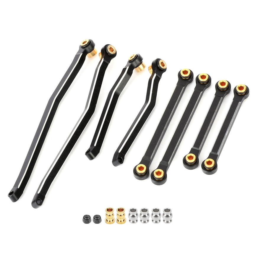 FEDCO Hobbyplus CR18P Links High Clearance Link Steel Linkage Set For HobbyPlus CR18P Upgrade Parts 1/18 RC Crawler - FEDCO