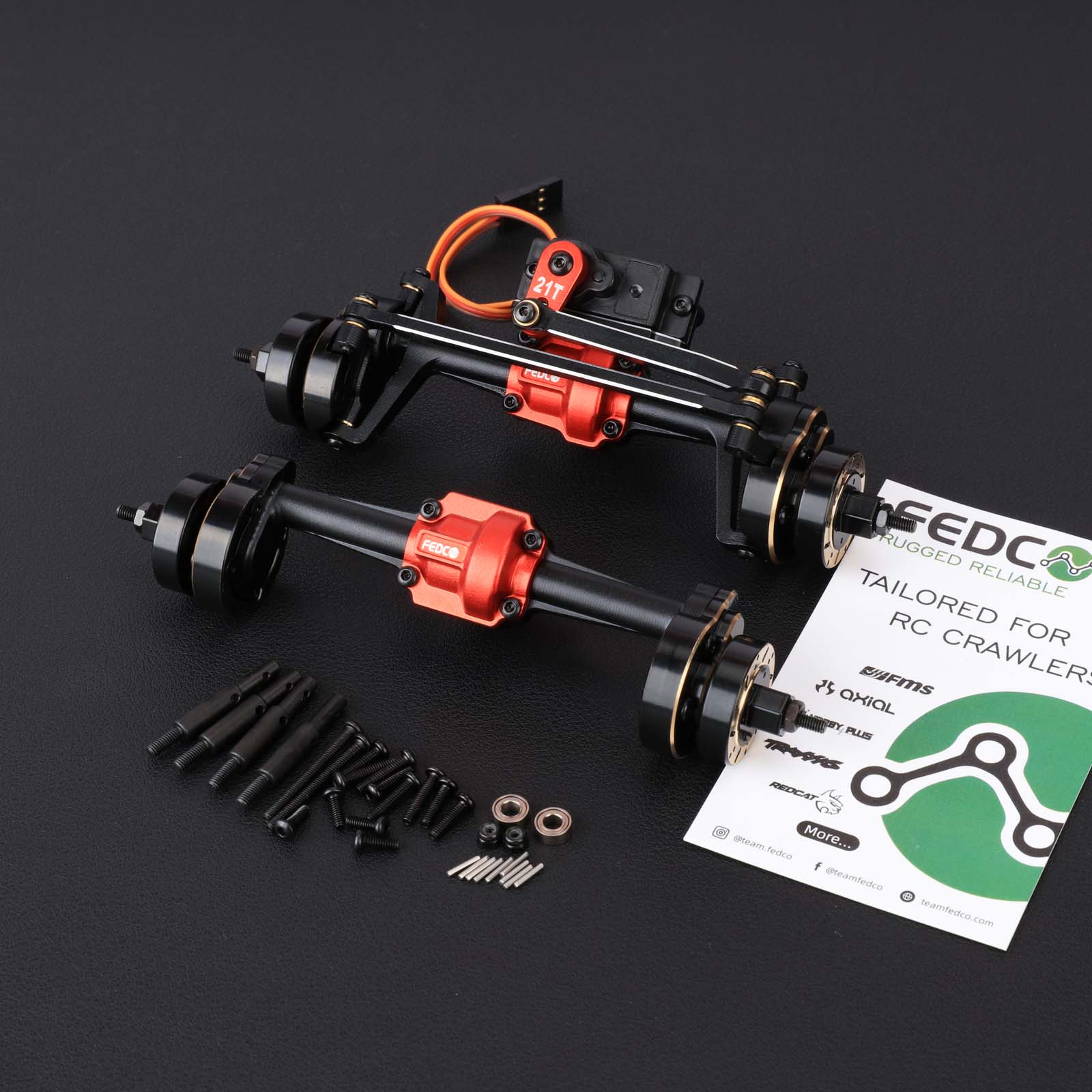 FEDCO HobbyPlus CR18P Portal Axles For HobbyPlus CR18P Furitek Upgrades 1/18 RC Crawler - FEDCO