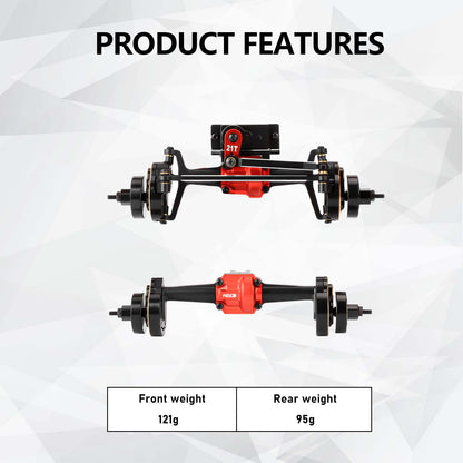 FEDCO HobbyPlus CR18P Portal Axles For HobbyPlus CR18P Furitek Upgrades 1/18 RC Crawler - FEDCO