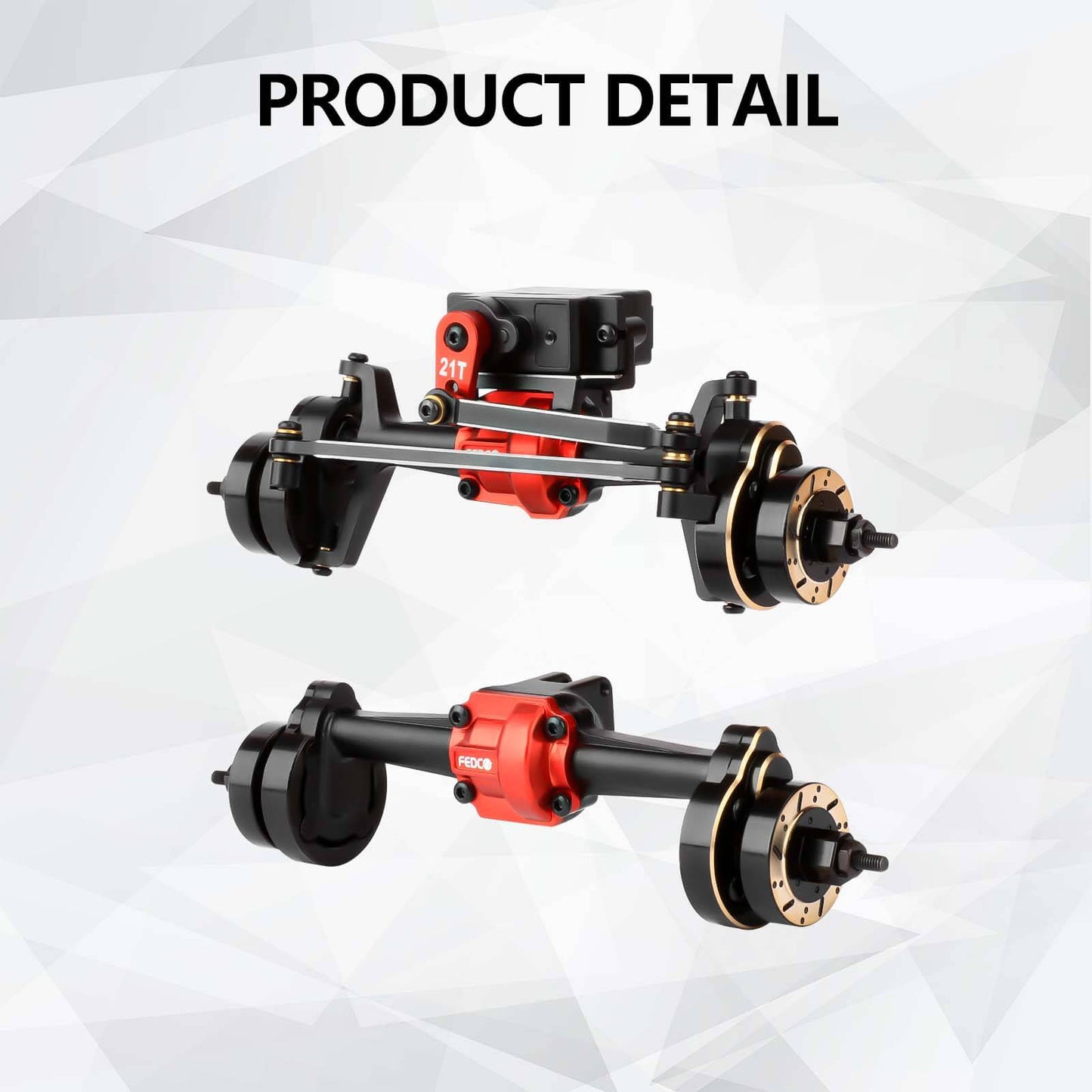 FEDCO HobbyPlus CR18P Portal Axles For HobbyPlus CR18P Furitek Upgrades 1/18 RC Crawler - FEDCO