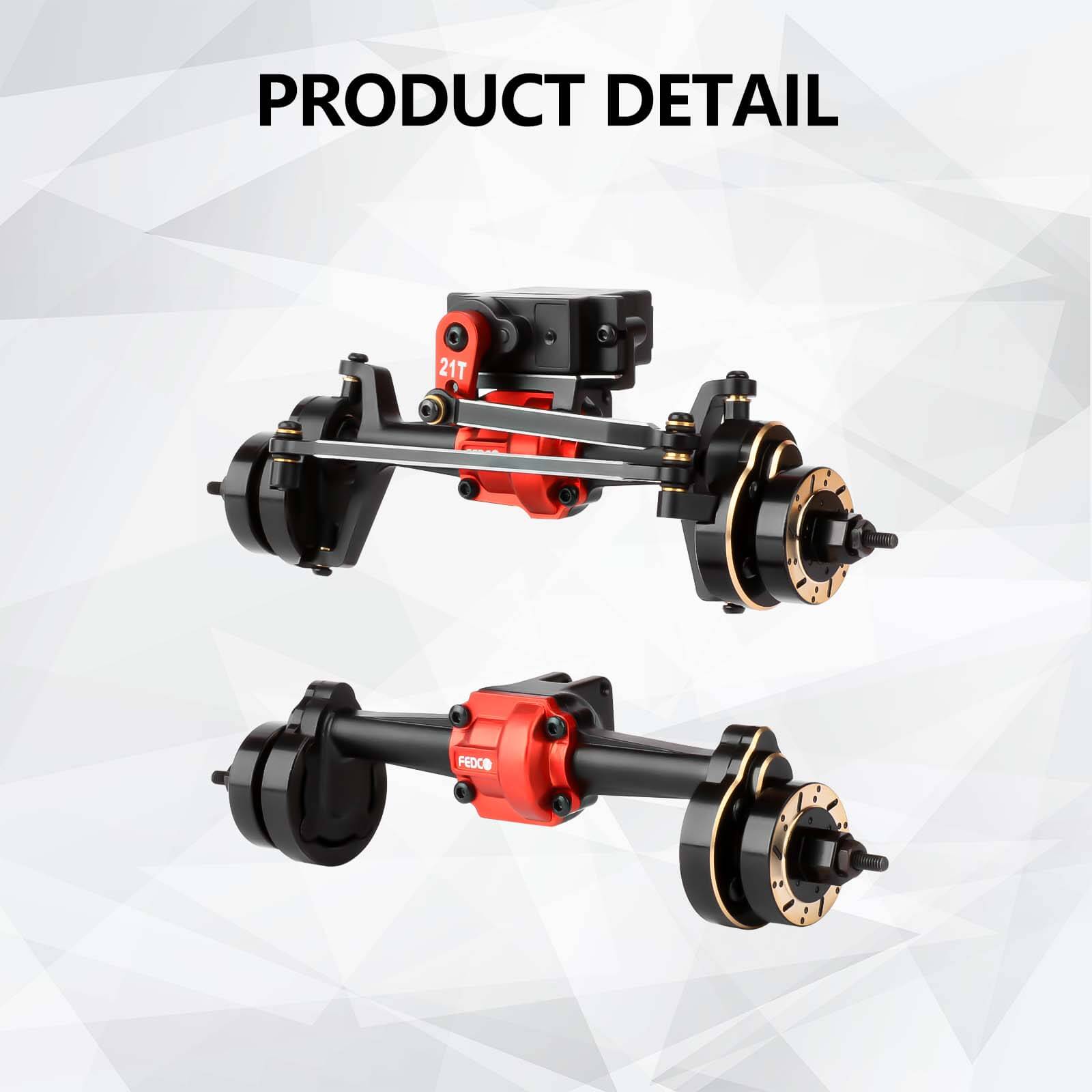FEDCO HobbyPlus CR18P Portal Axles For HobbyPlus CR18P Furitek Upgrades 1/18 RC Crawler - FEDCO