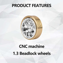 FEDCO HobbyPlus CR18P Wheels 1.3 Beadlock Wheel Rims 1.2 Inch Aluminum With Brass Counterweight For HobbyPlus Arktos 6x6 CR18P upgrades 1/18 RC Crawler - FEDCO