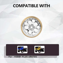 FEDCO HobbyPlus CR18P Wheels 1.3 Beadlock Wheel Rims 1.2 Inch Aluminum With Brass Counterweight For HobbyPlus Arktos 6x6 CR18P upgrades 1/18 RC Crawler - FEDCO