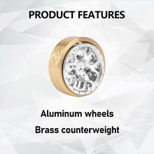 FEDCO HobbyPlus CR18P Wheels 1.3 Beadlock Wheel Rims 1.2 Inch Aluminum With Brass Counterweight For HobbyPlus Arktos 6x6 CR18P upgrades 1/18 RC Crawler - FEDCO