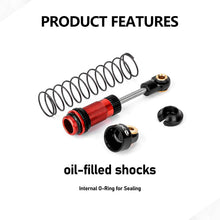 FEDCO HPI Venture18 Shocks 53MM Shock absorbers With Springs CNC Threaded Oil Damper For HPI Venture18 Upgrades 1/18 RC Crawler - FEDCO