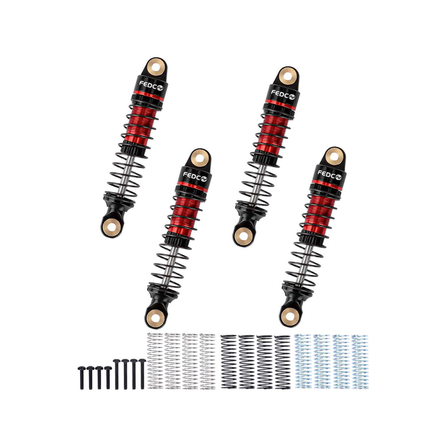 FEDCO HPI Venture18 Shocks 53MM Shock absorbers With Springs CNC Threaded Oil Damper For HPI Venture18 Upgrades 1/18 RC Crawler - FEDCO