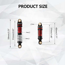 FEDCO HPI Venture18 Shocks 53MM Shock absorbers With Springs CNC Threaded Oil Damper For HPI Venture18 Upgrades 1/18 RC Crawler - FEDCO