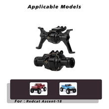 FEDCO Redcat Ascent 18 Aluminum Front and Rear Portal Axle Housing With Diff Cover For Redcat Ascent 18 Upgrade Parts 1/18 RC Crawler - FEDCO