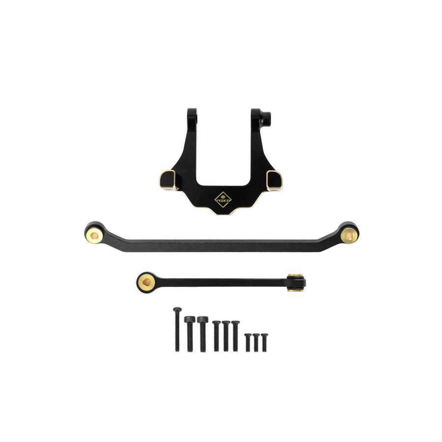 FEDCO Redcat Ascent 18 Brass Servo Mount With Steering Links For Redcat Ascent 18 Upgrade Parts 1/18 RC Crawler - FEDCO