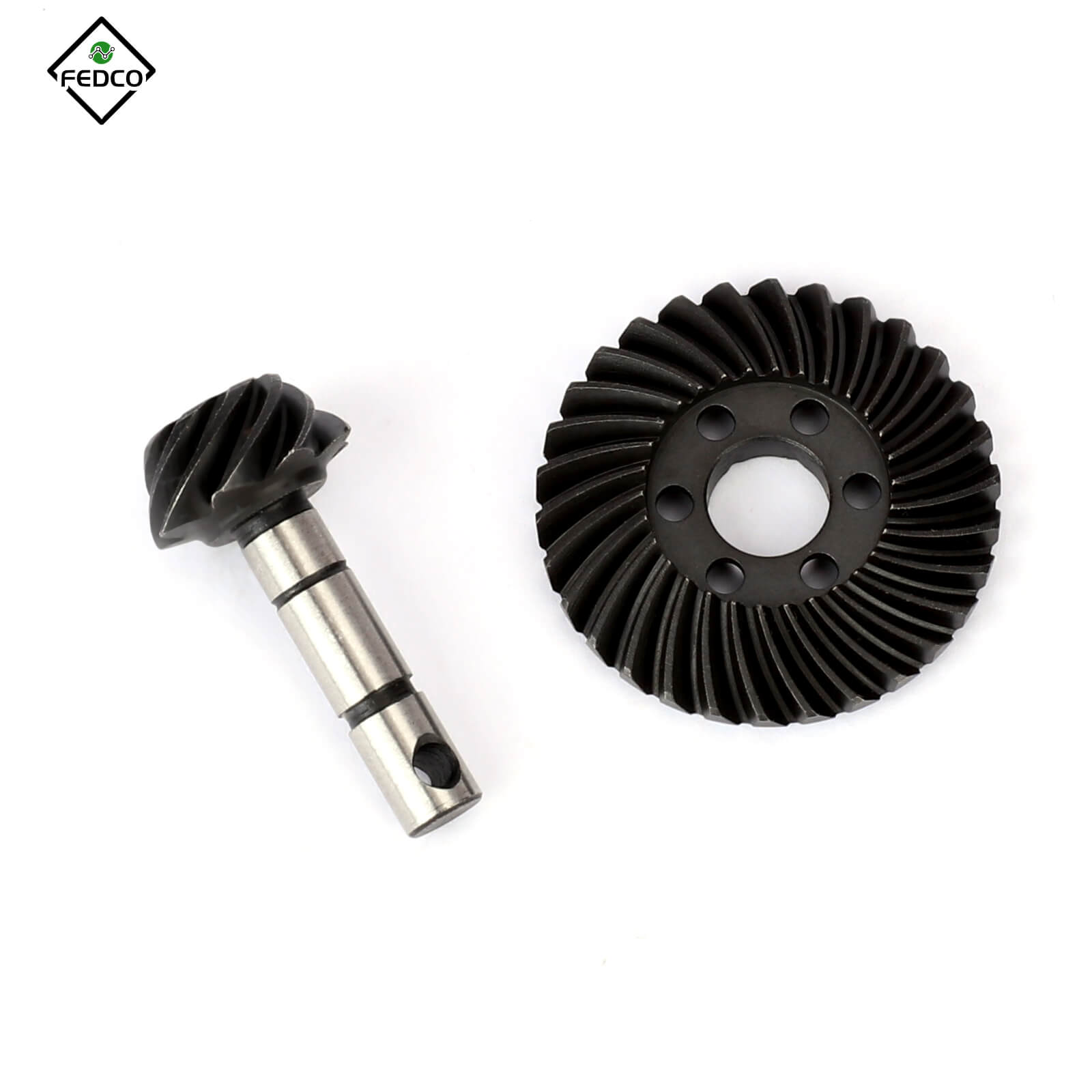 FEDCO SCX10 Gears 30T/8T 27T/8T Overdrive Steel Helical Gears 6 Bolt Heavy Duty Gear with Bevel Gear Set for Axial SCX10III SCX10 Pro Upgrade Parts 1/10 RC Crawler - FEDCO