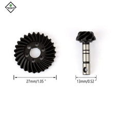 FEDCO SCX10 Gears 30T/8T 27T/8T Overdrive Steel Helical Gears 6 Bolt Heavy Duty Gear with Bevel Gear Set for Axial SCX10III SCX10 Pro Upgrade Parts 1/10 RC Crawler - FEDCO