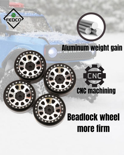 FEDCO SCX24 1.0 Beadlock Wheels 1/24 RC Upgrades - FEDCO