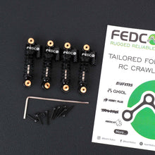 FEDCO SCX24 38mm Oil - Filled Shocks - CNC Aluminum Threaded Shock Absorber For Axial SCX24 Upgrade Parts 1/24 RC Crawlers - FEDCO