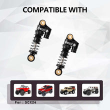 FEDCO SCX24 38mm Oil - Filled Shocks - CNC Aluminum Threaded Shock Absorber For Axial SCX24 Upgrade Parts 1/24 RC Crawlers - FEDCO