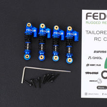 FEDCO SCX24 38mm Oil - Filled Shocks - CNC Aluminum Threaded Shock Absorber For Axial SCX24 Upgrade Parts 1/24 RC Crawlers - FEDCO