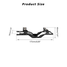 FEDCO SCX24 LCG Chassis Body Shell RC Carbon Fibre Chassis Frame Body Shell Kit for Axial SCX24 C10 JLU Bronco Base Camp GX470 Upgrade Parts 1/24 RC Crawler - FEDCO