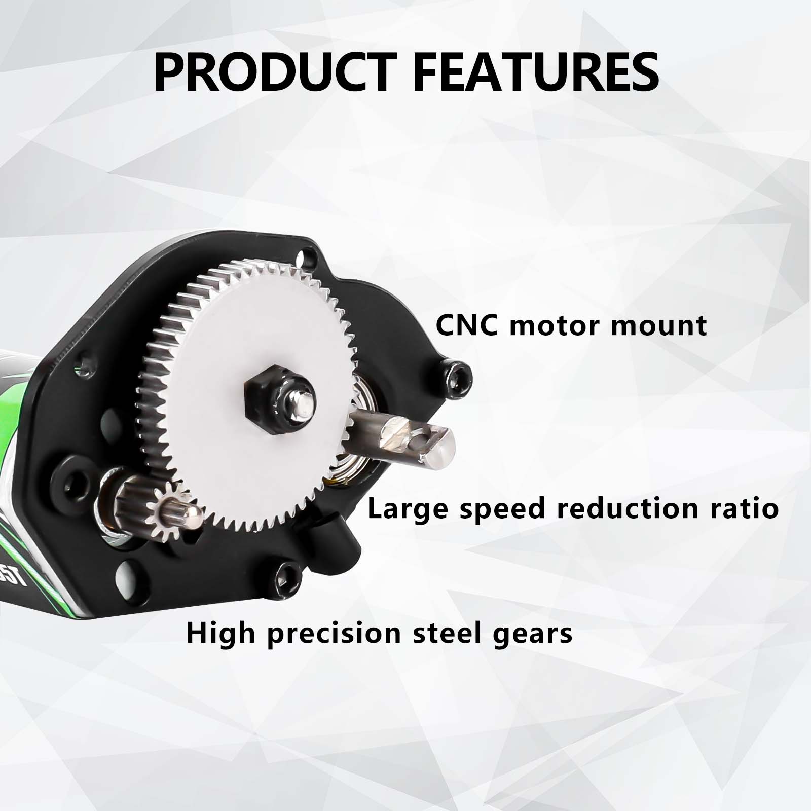 FEDCO SCX24 Motor and Transmission for Axial SCX24 Upgrades 1/24 RC Crawler - FEDCO