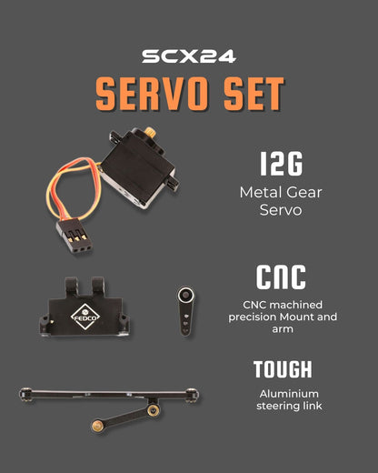 FEDCO SCX24 RC Servo+Servo Mount 1/24 Upgrades - FEDCO