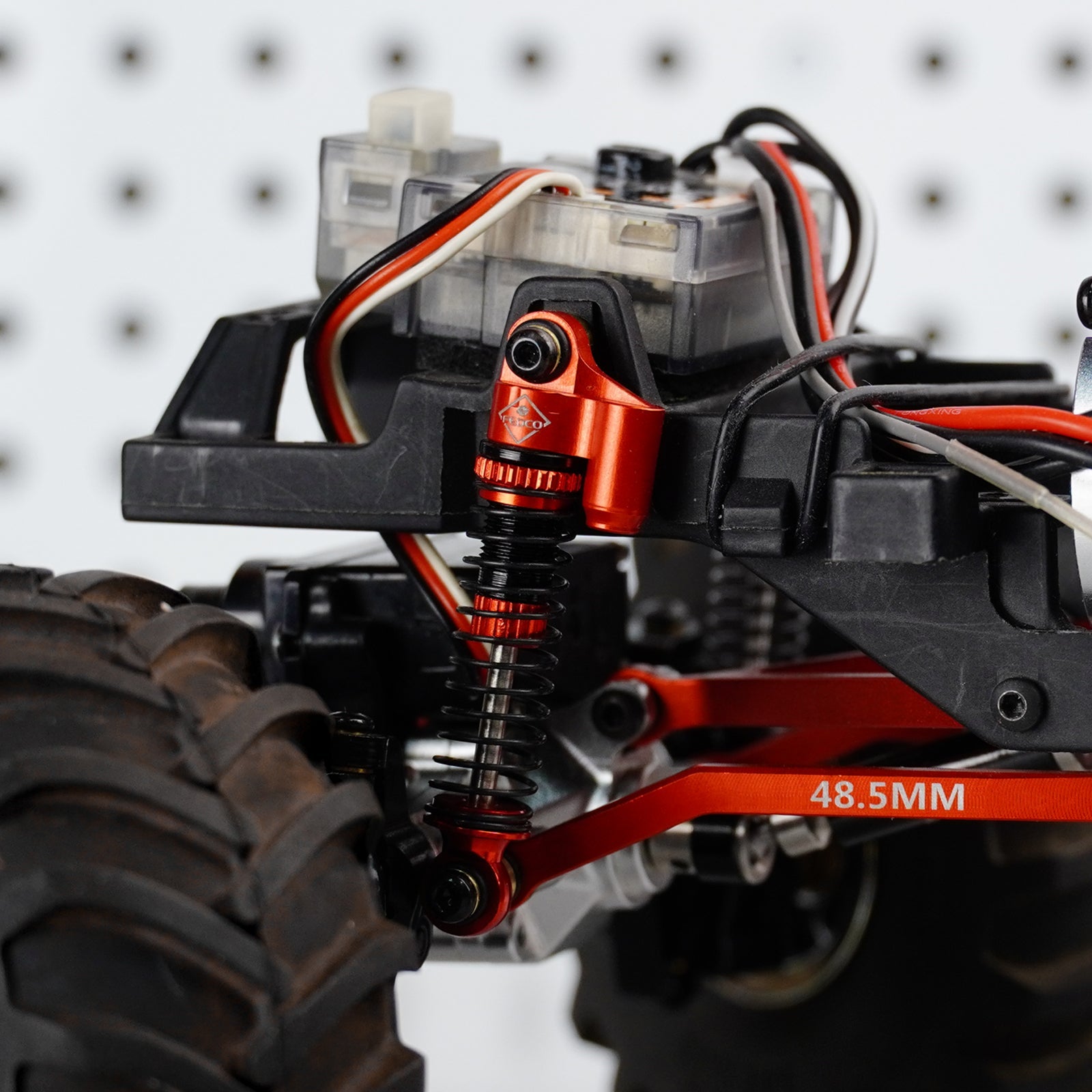 FEDCO SCX24 Shock Flex Blades With Shocks Absorber for Axial SCX24 Upgrade Parts 1/24 RC Crawler - FEDCO