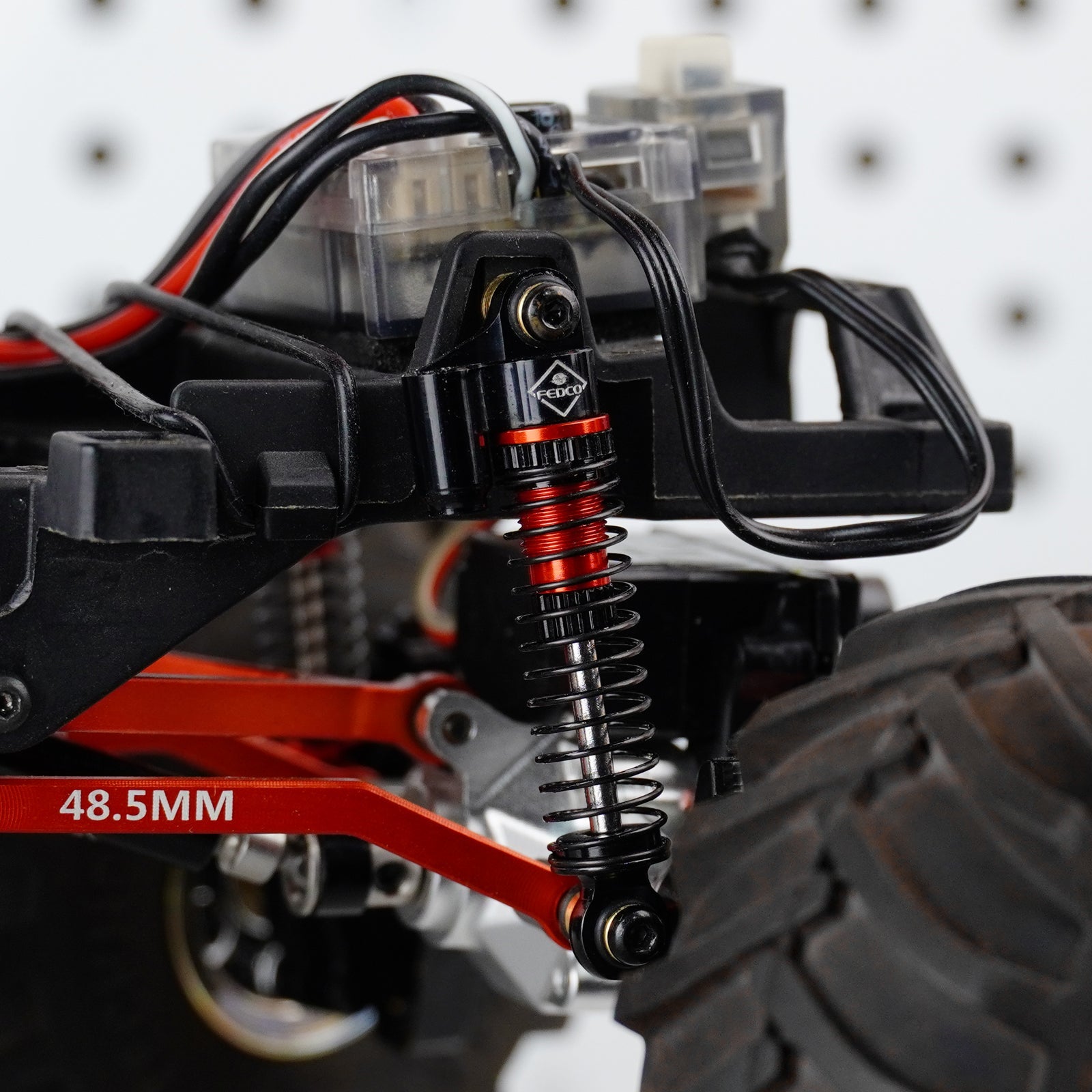 FEDCO SCX24 Shock Flex Blades With Shocks Absorber for Axial SCX24 Upgrade Parts 1/24 RC Crawler - FEDCO